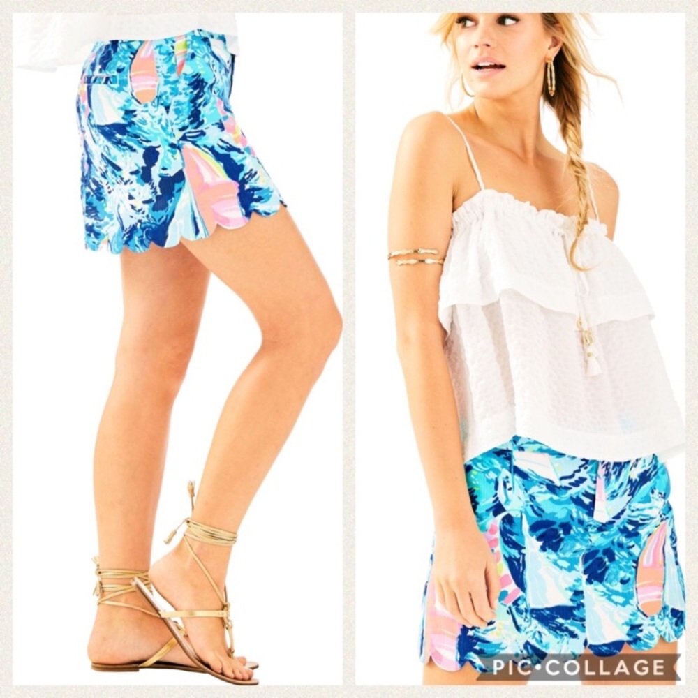 NWT Lilly Pulitzer Skirt in Hey Blue Bay Bay